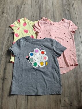 Cat & Jack Girls Short Sleeve Tee Bundle Size 3T